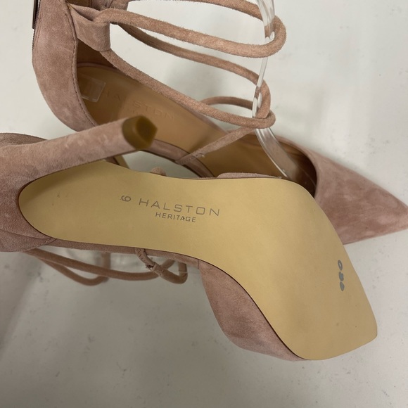 Halston Heritage suede strappy stiletto - Picture 8 of 12
